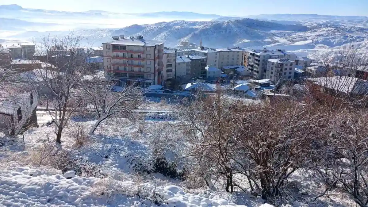 Kulp'ta tüm sokaklar buz tuttu, araçlar yola çıkamadı